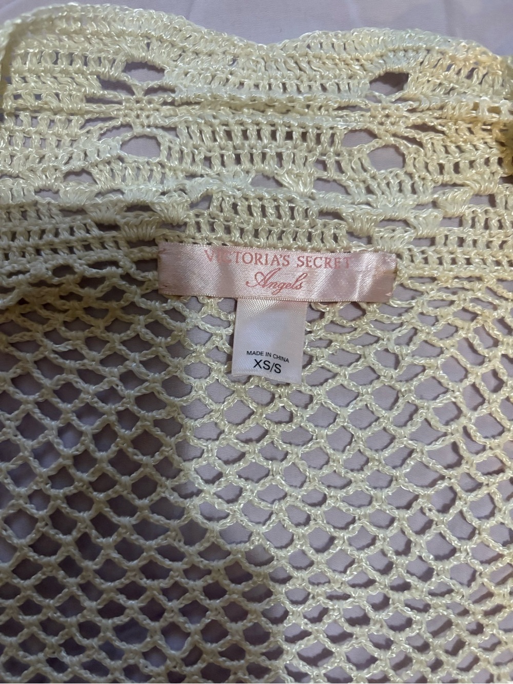 y2k cottage core victoria’s secret knit shrug